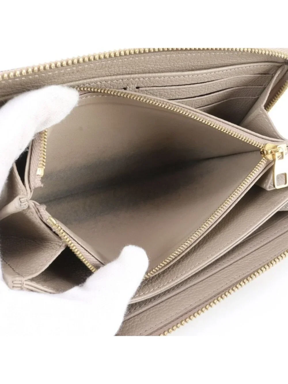 Louis Vuitton Monogram Empreinte Zippy Wallet Leather